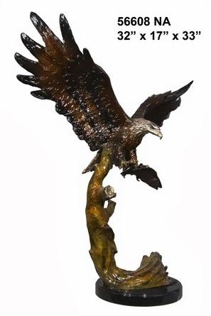 Bronze Eagle On Tree
